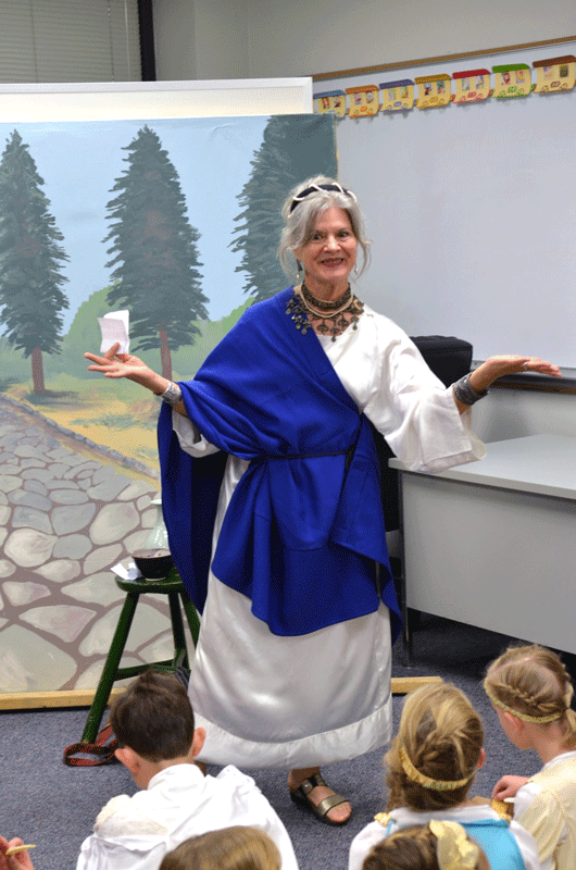 Ancient Civilization was the 2013 theme for the Covenant School's living history day.