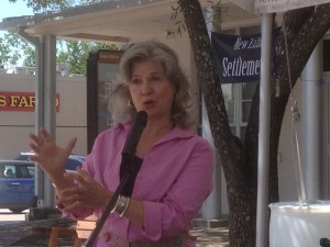 Telling at Yesterfest in Bastrop, Texas